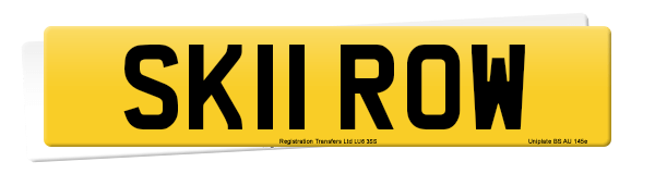 Registration number SK11 ROW