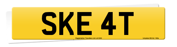 Registration number SKE 4T