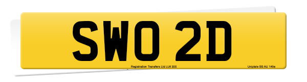Registration number SWO 2D