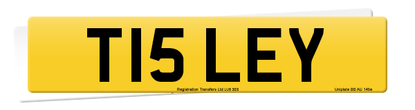 Registration number T15 LEY