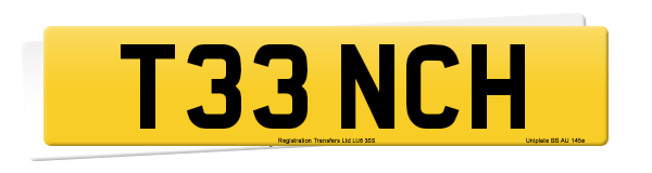 Registration number T33 NCH