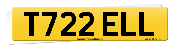Registration number T722 ELL