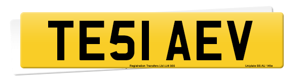 Registration number TE51 AEV