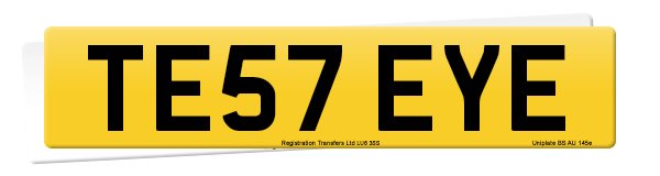 Registration number TE57 EYE