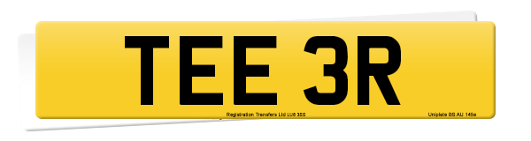 Registration number TEE 3R