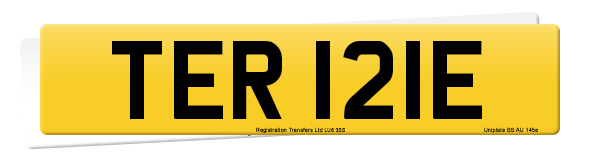 Registration number TER 121E