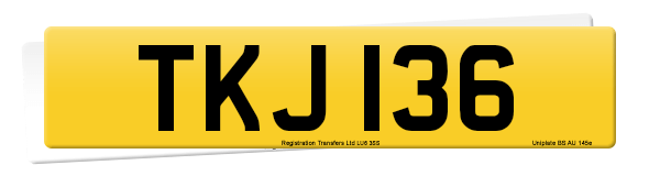 Registration number TKJ 136