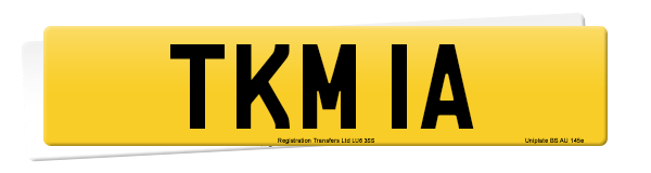 Registration number TKM 1A