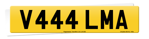 Registration number V444 LMA