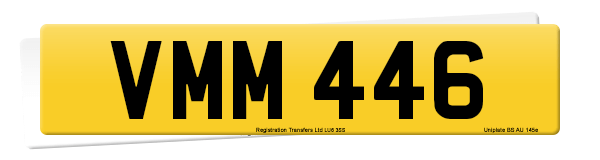 Registration number VMM 446