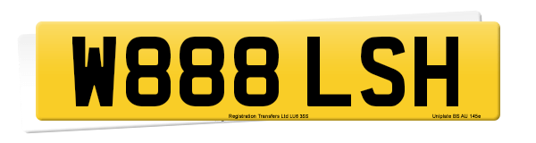 Registration number W888 LSH