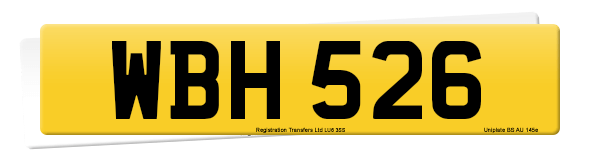 Registration number WBH 526