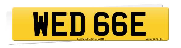 Registration number WED 66E