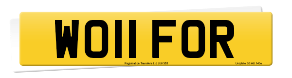 Registration number WO11 FOR