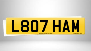 Registration L807 HAM