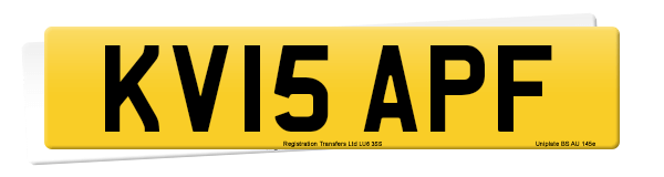 Current style registration KV15 APF