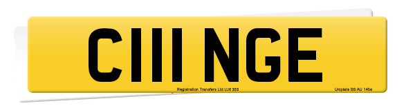 C111 NGE Acrylic number Plate