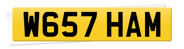 Registration W657 HAM