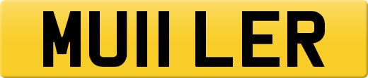 Private plate MU11 LER