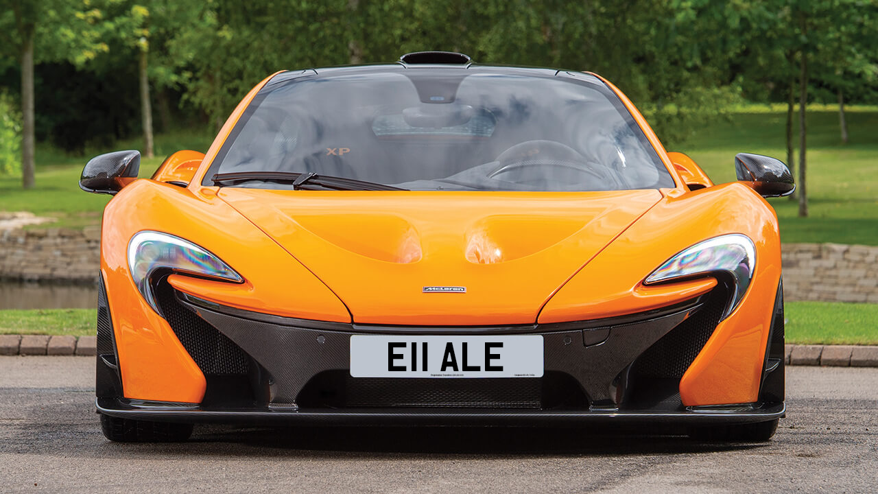 Car displaying the registration mark E11 ALE