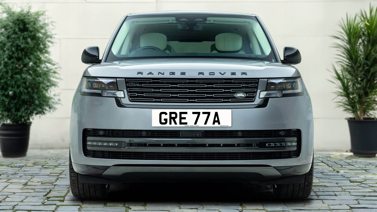 Car displaying the registration mark GRE 77A