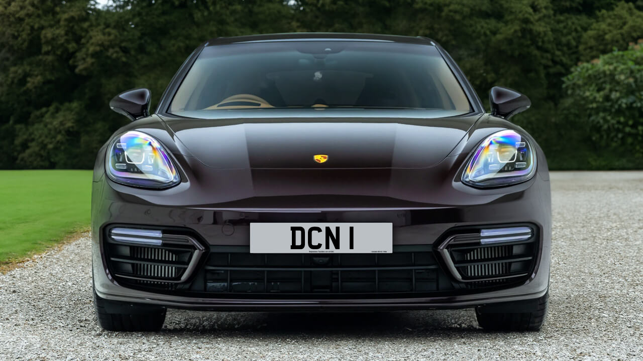 Car displaying the registration mark DCN 1